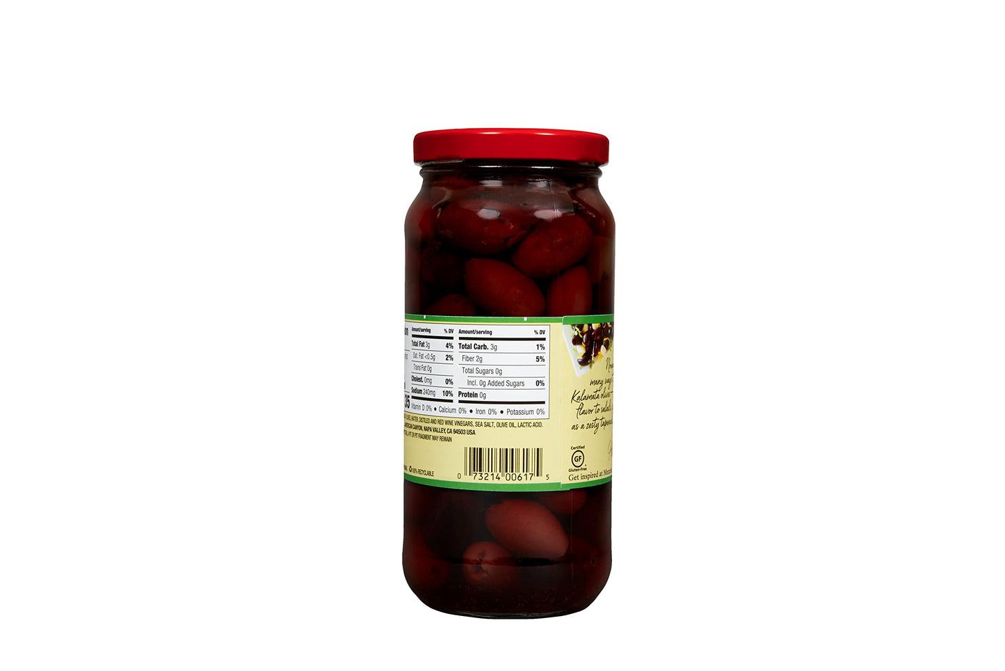 Mezzetta Savory Pitted Greek Kalamata Olives | Gluten Free, Keto | 9.5 Fluid Ounce Jar (Pack Of 2)