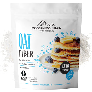 Oat Fiber (2.5 lb) For Baking Low carb and Keto 0g Net carbs Keto Friendly Essential for Low-carb Bread gluten Free All-Natural 