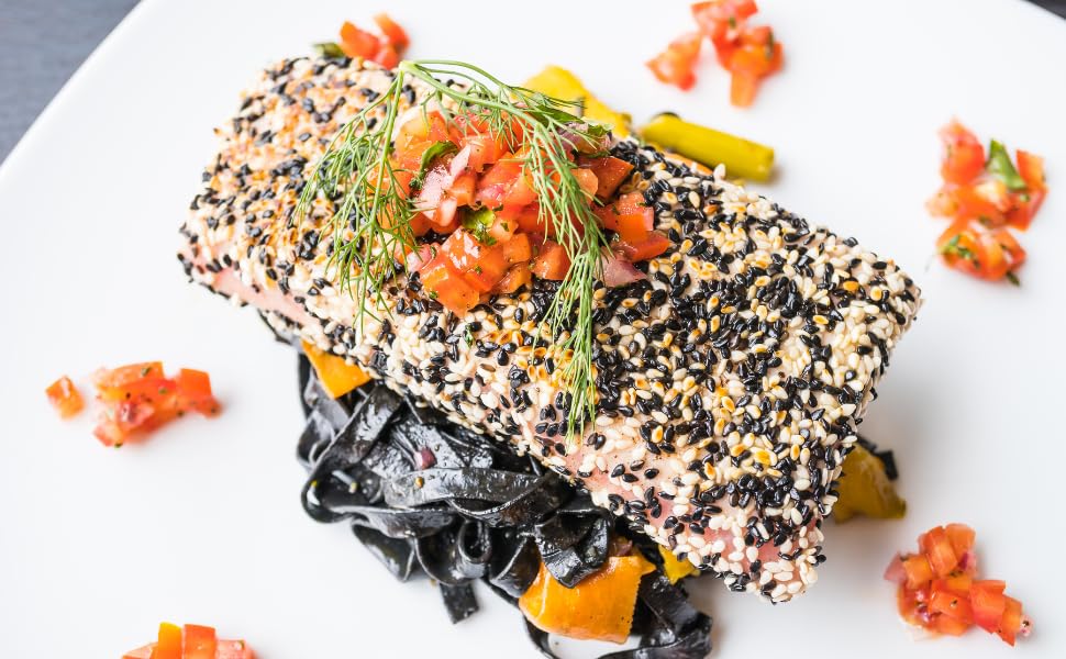 Sadaf Black Sesame Seeds for Cooking - 3 Oz Resealable Bag - Kosher