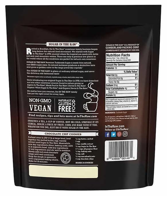Generic Turbinado Sugar - Natural Cane Sugar, 6 Lb (96 Ounce)