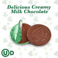 Albert Premier Belgian Chocolate Coins Bulk Pack - Approx. 110 Green Foil Wrapped Milk Chocolate Coins Candy For Party Favors, G