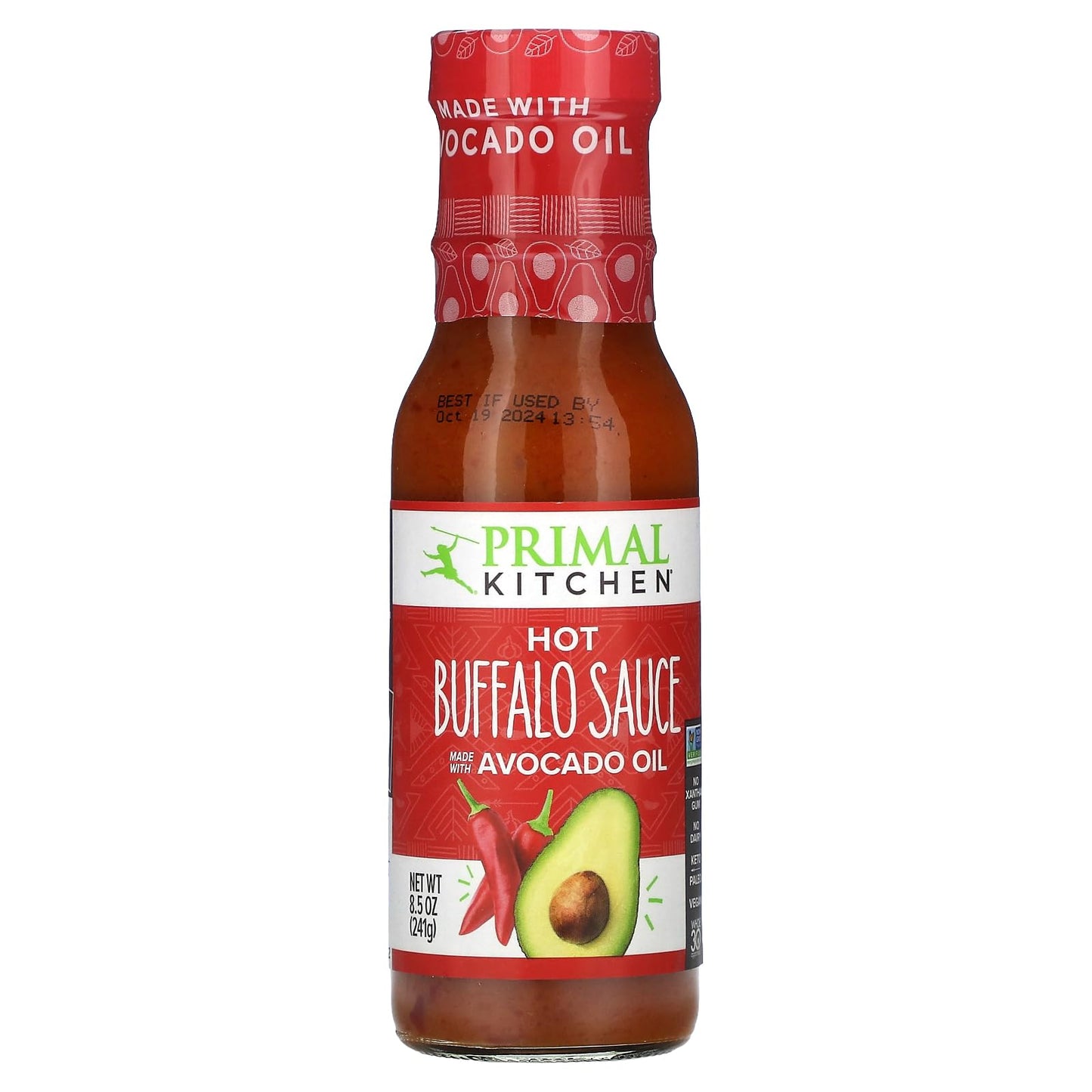 Buffalo Sauce, Hot, 8.5 oz (241 g), Primal Kitchen