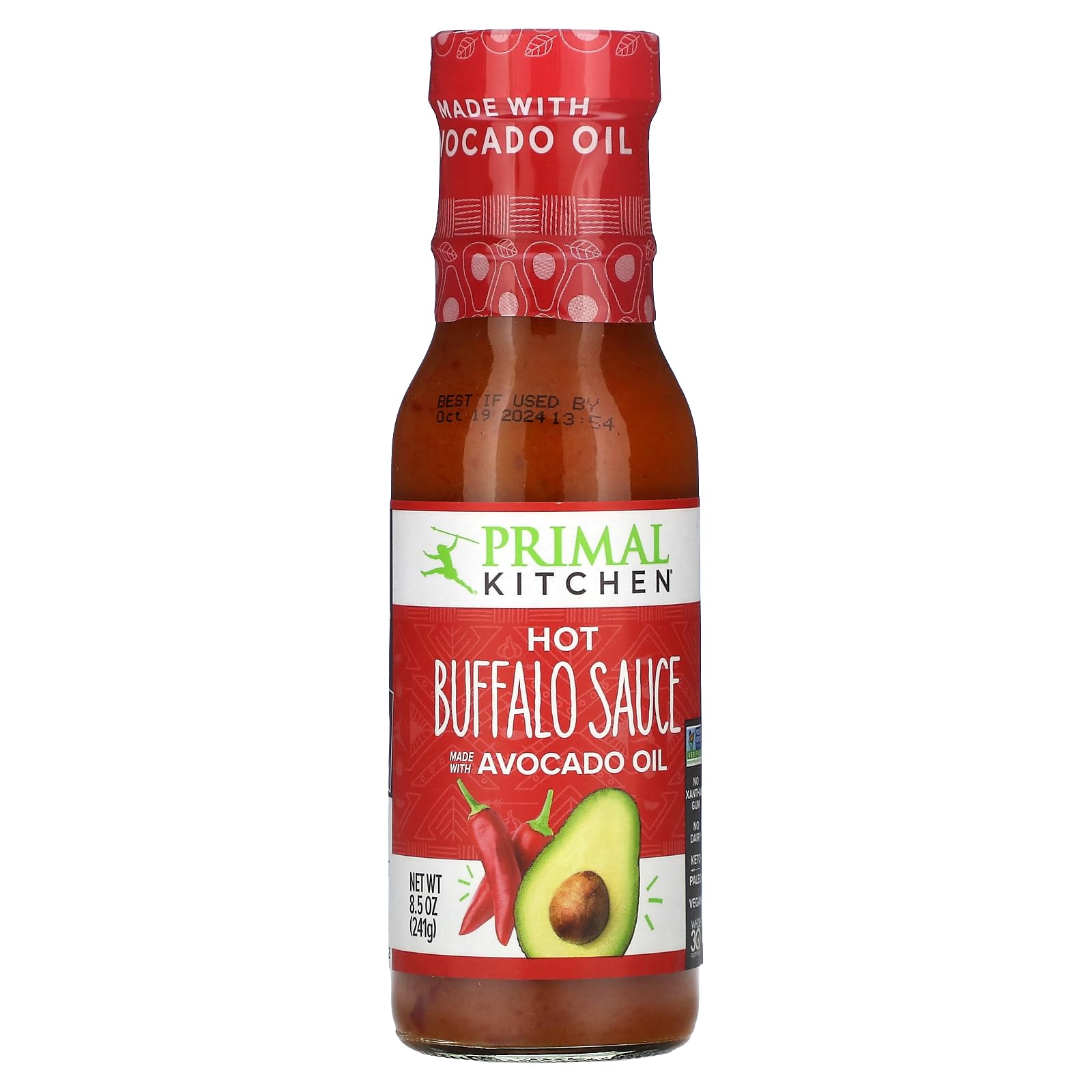 Buffalo Sauce, Hot, 8.5 oz (241 g), Primal Kitchen