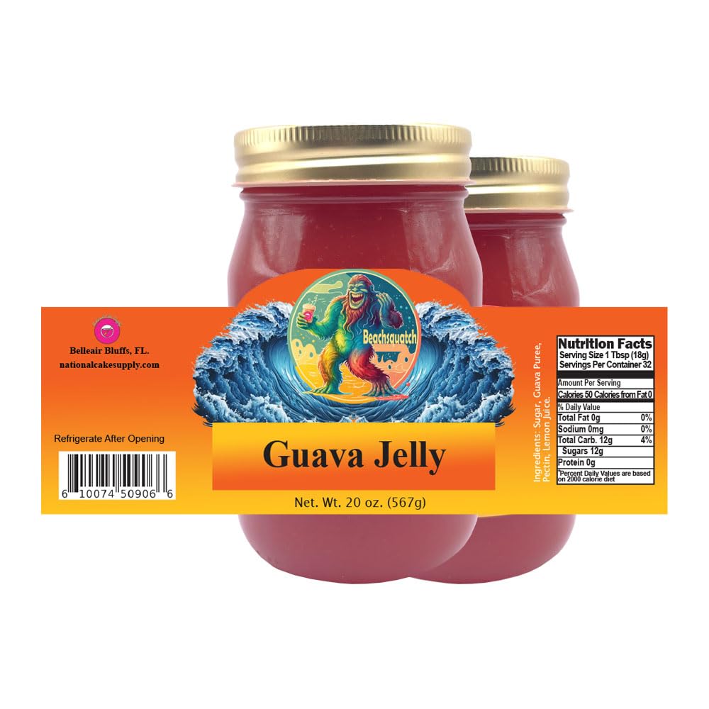 Beachsquatch Guava Jelly, 20 ounce jar - 2 PACK
