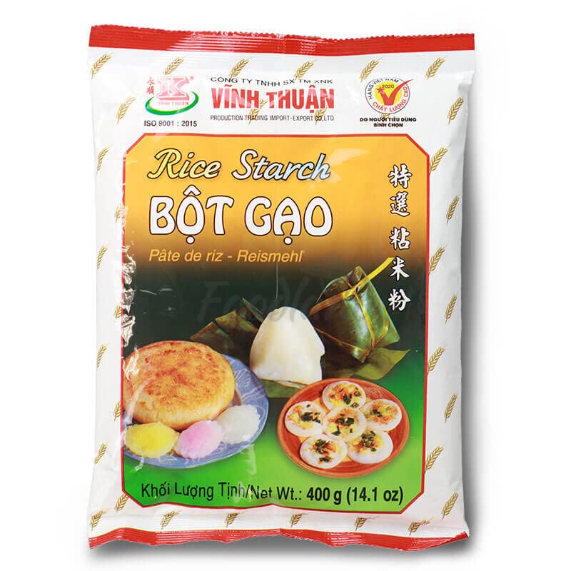 Vinh Thuan - Rice Starch - Gluten Free - Bot Gao, 1 Bag (14.1 Oz)