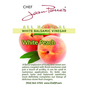 Chef Jean Pierre'S Italian Balsamic Vinegar - 750Ml (25Oz) Rich Peach Flavor, 12-Year Traditional Barrel Aged - Ideal For Enhanc