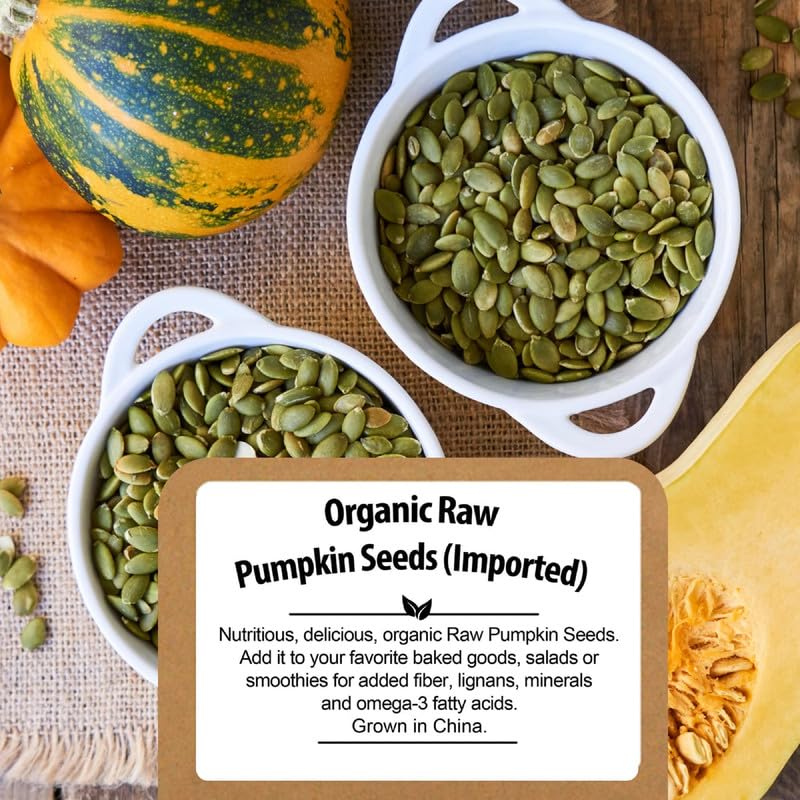 Organic Raw Pumpkin Seeds To Eat (2.8Lb) - Bulk Whole Unsalted Pepitas With No Shell By Be Still Farms - Natural Snacks For Keto
