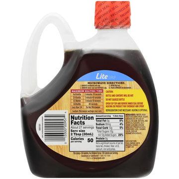 Hungry Jack Lite Pancake Syrup, 27.6 oz - Pack of 2