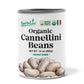 Food to Live Organic Italian Canned Cannellini Beans, 14 oz (Pack of 1) - Unsalted Non-GMO White Kidney Beans. Good Source of Fi