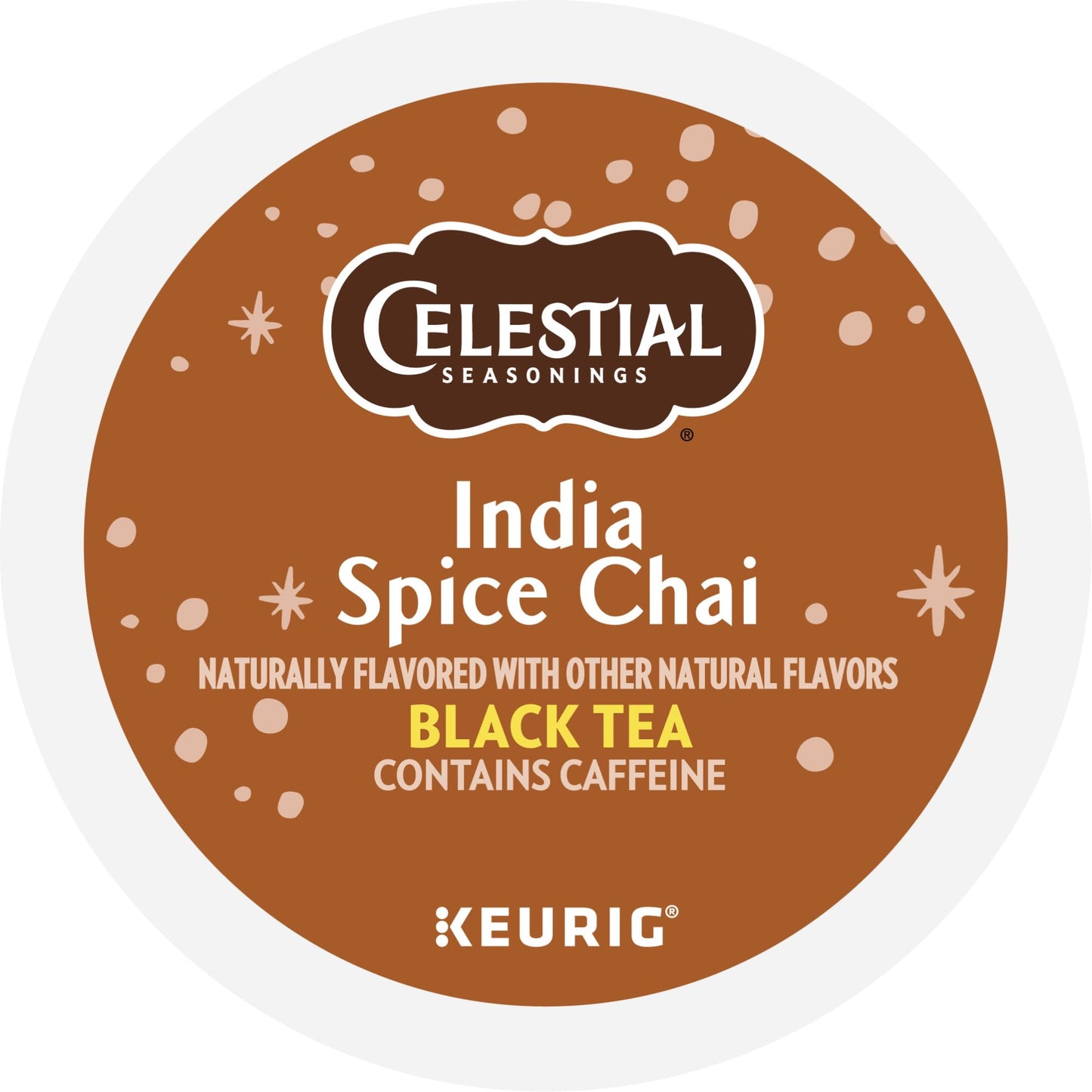 Celestial Seasonings India Spice Chai Black Tea, Single-Serve Keurig K-Cup Pods, 96 Count
