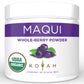 Koyah - Organic Maqui Berry Powder 30 Servings (1 Scoop = 146 Berries Or 1/8 Cup Fresh), Chile Grown, Freeze-Dried, Whole-Berry Powder