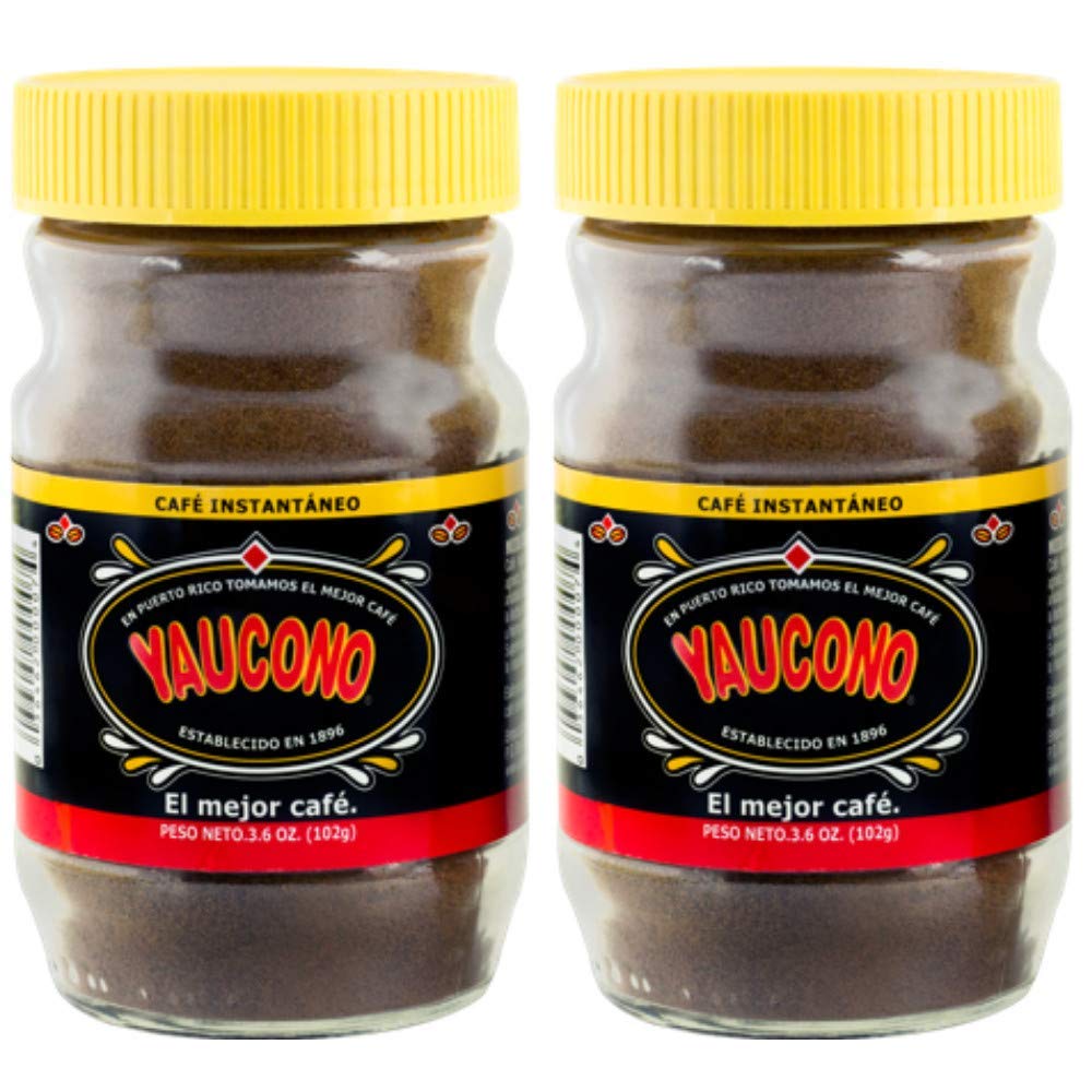 Yaucono Instant Coffee in Glass Jar, 3.6 Ounce (Pack of 2)
