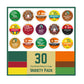 30 Count - Folgers  Donut Shop  Caf? Bustelo & Green Mountain Variety Pack Coffee Pods K Cup Sampler - French Roast  Pike Place  Verona  Black Silk  Breakfast  House  Colombian  Sumatra  Classic  Dark Magic  Veranda  Original for malt-inspired