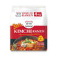 Jongga Kimchi Ramen With Real Kimchi Pack Of 4, Korean Instant Hot And Spicy Kimchi Noodle Soup, Authentic Savory Korean Kimchi