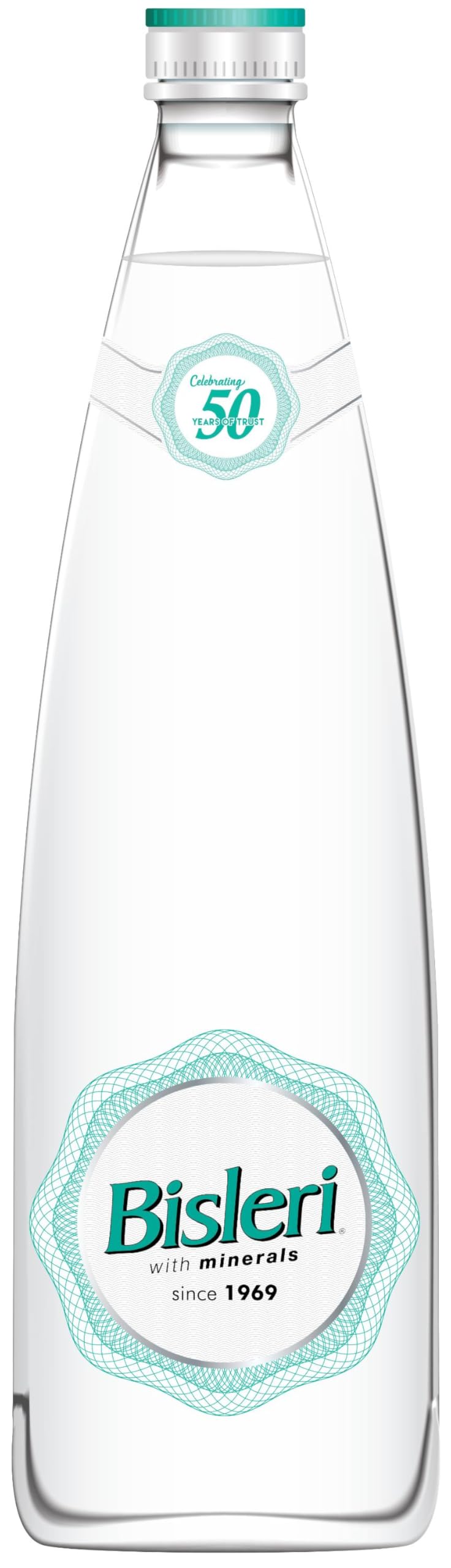 Bisleri Water Glass Bottle 750Ml
