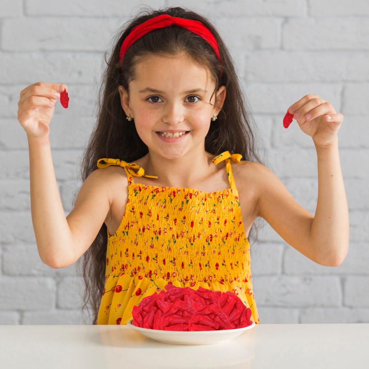 Buha Sweets Swedish Mini Red Fish Gummy Candy - Soft & Chewy, Fruity Flavor, 1.12 lb Bulk Bag