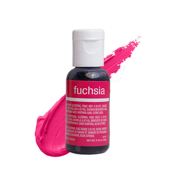 Chefmaster Fuchsia Liqua-Gel Food Coloring | Professional-Grade Dye | 0.7 Fl Oz | Fade-Resistant, Easy-to-Use