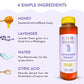 TUTURU Botanical Coffee Lavender Honey Simple Syrup - 13.5 Fl Oz - For Coffee, Cocktails, Tea, Matcha