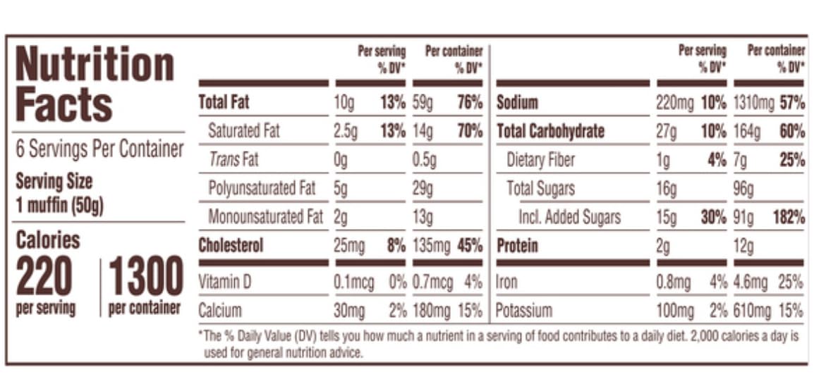 Chocolate Chip Muffin Tops, 6Count, 10.5Oz