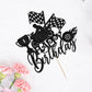 Bejotaa Happy Birthday Car Cake Topper Flag Dinner Flags Race Car Cake Toppers Decorations Party Supplies