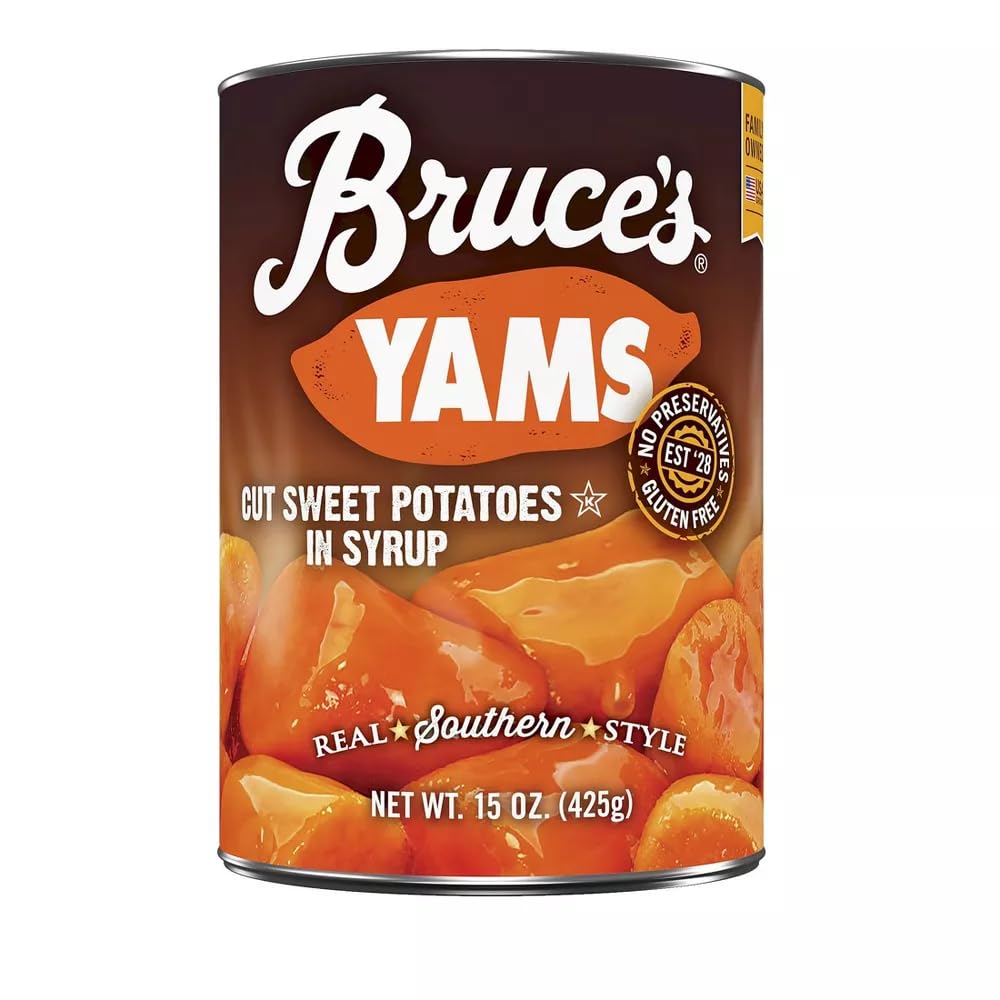 Bruce'S Yams Sweet Potatoes In Syrup 15Oz Cans (4 Pack)