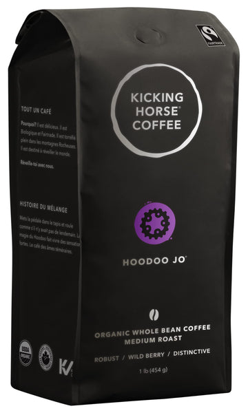 Kicking Horse Coffee, Hoodoo Jo, Whole Bean Coffee, 1 lb