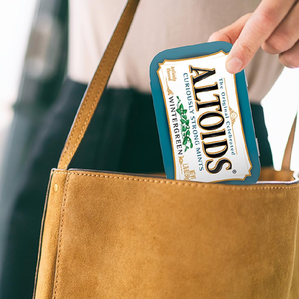 ALTOIDS Wintergreen Mints Singles Size 1.76-Ounce Tin