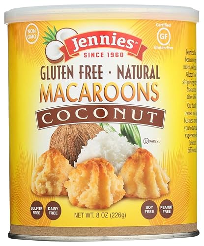 Jennies Coconut Macaroon In Canister 8 Ounce -- 12 Per Case.