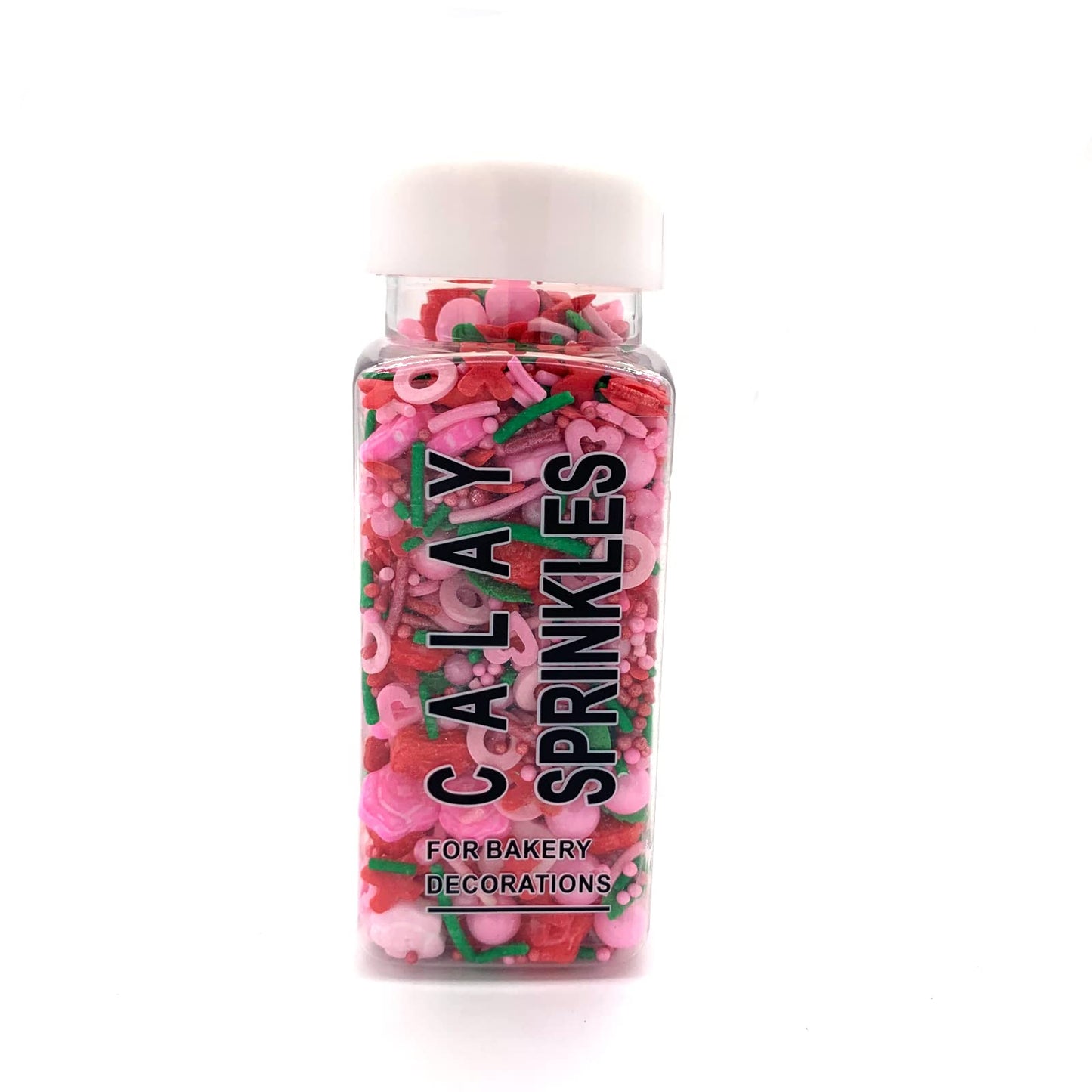 Rose Hearts Sprinkles Pink And Red Mixed Cupcake Cake Decoration Cake Cookie Icecream Donut 3.4Oz
