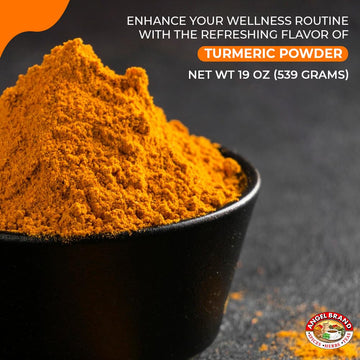 Angel Brand Ground Turmeric Powder - 18 Oz Bottle, High Curcumin, Premium Quality Spice For Cooking & Health Benefits
