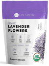 Kate Naturals Dried Lavender Flowers for Tea, Syrup, Lemonade, Soap Making. Edible Culinary Grade Buds (4oz, Organic, Food Grade
