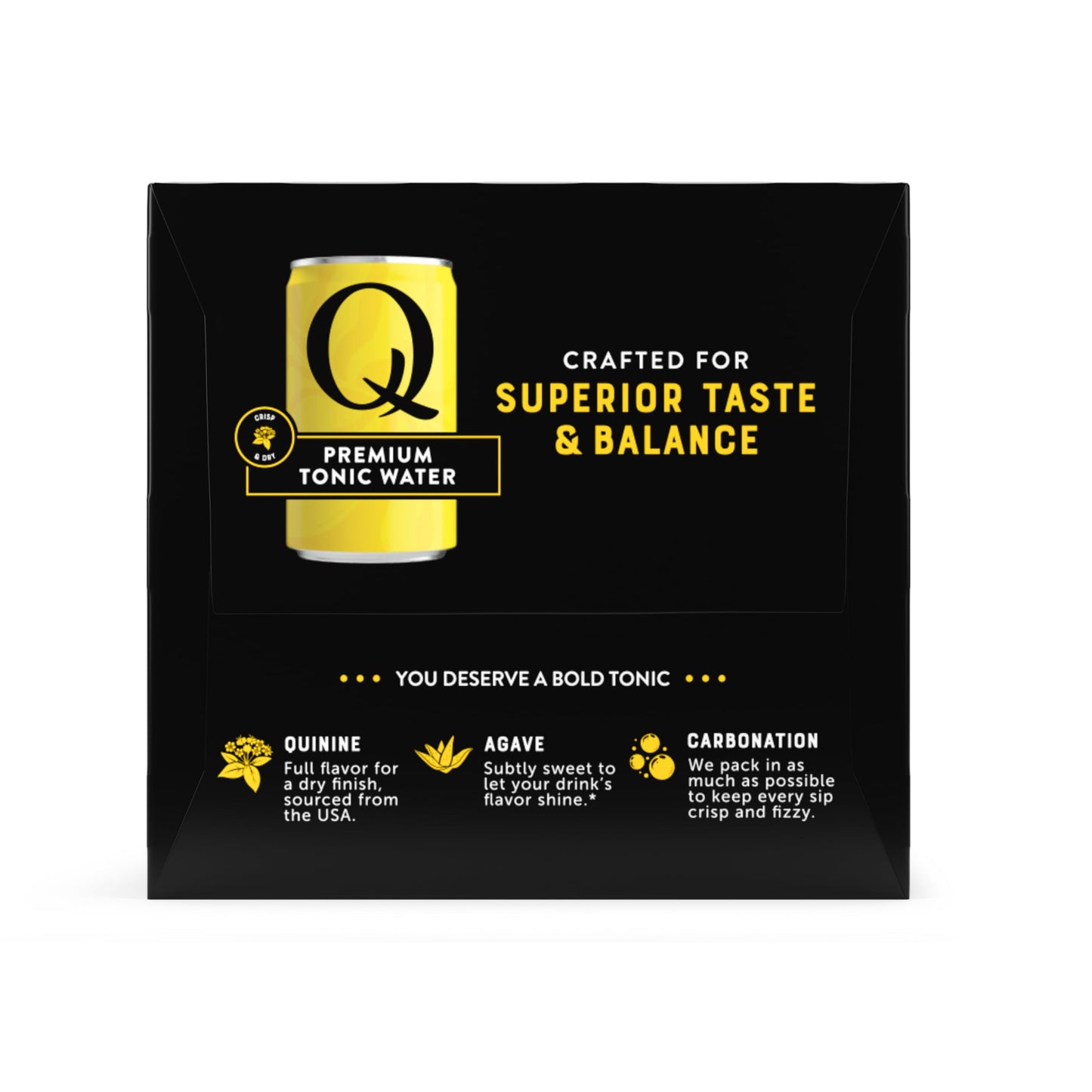 Q Mixers Tonic Water  enhanced Cocktail Mixer Made with Real Ingredients  7.5 fl oz cans (Pack of 4)