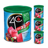 4C Reduced Sugar Powdered Drink Mix Canisters, Iced Tea 3 Pack, 28 Quarts, Family Sized Canister, Thirst Quenching & Refreshing Flavors (Fruit Punch, 33.1 Ounce (Pack Of 3))