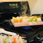 Himalite Himalayan Pink Salt Block & Metal Tray Set 12    x 8    x 1.5    for Cooking, Grilling, Cutting, and Serving with Himal