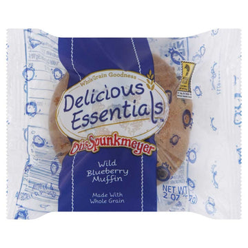 Otis Spunkmeyer Whole Grain Wild Individually Wrapped Blueberry Muffin, 2 Ounce -- 72 per case.