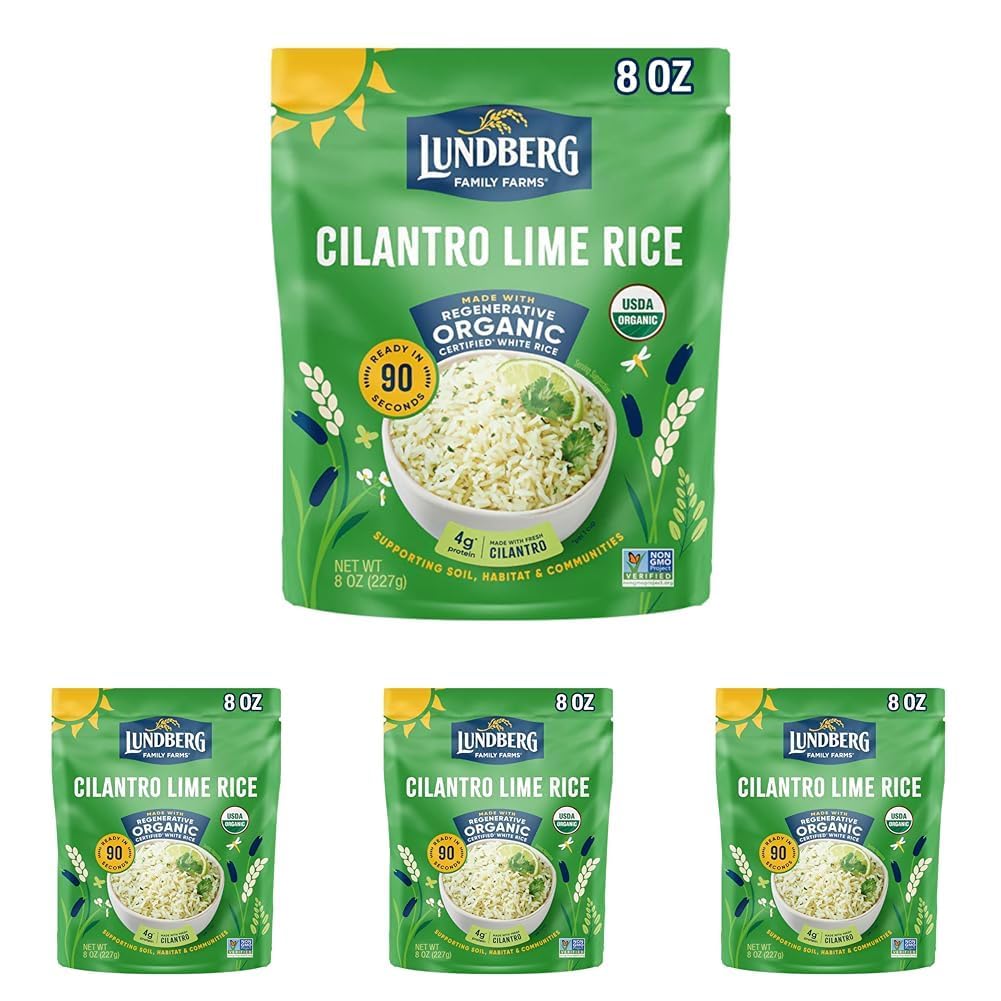 Lundberg Cilantro Lime Rice 5.5 Oz (Pack of 4)