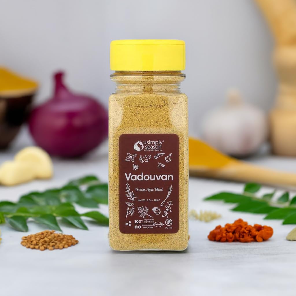 USIMPLY SEASON Vadouvan Curry Spice Blend - Vegan, Non-GMO, 6 oz, Model USS2011