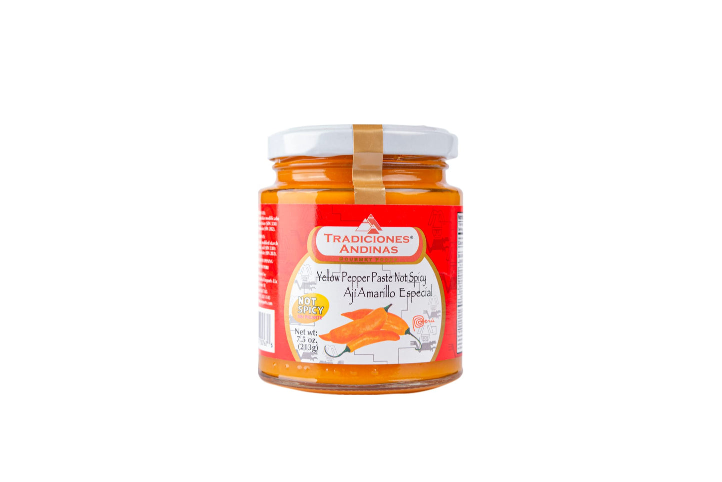 Tradiciones Andinas Non-Spicy Yellow Pepper Paste 7.5 oz - Aji Amarillo Sin Picante, Chili Pasta, Pepper Products for Peruvian F