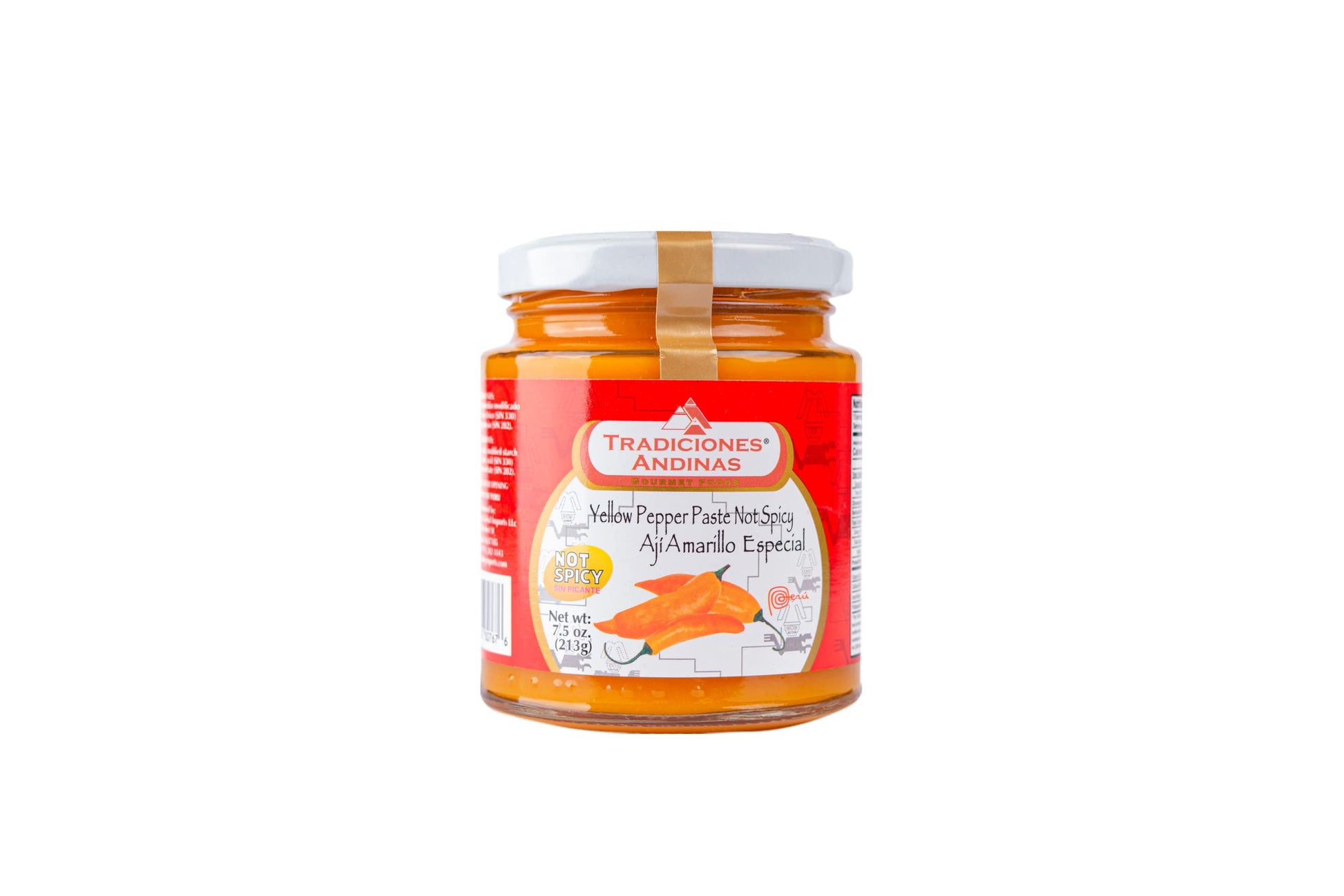 Tradiciones Andinas Non-Spicy Yellow Pepper Paste 7.5 oz - Aji Amarillo Sin Picante, Chili Pasta, Pepper Products for Peruvian F