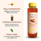 TUTURU Botanical Coffee Cinnamon Honey Simple Syrup - 13.5 Fl Oz, Ideal for Coffee, Cocktails, Tea, and Matcha