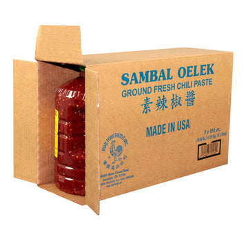 Huy Fong Sambal Oelex Ground Fresh Chili, 128 Ounce - 3 per case.