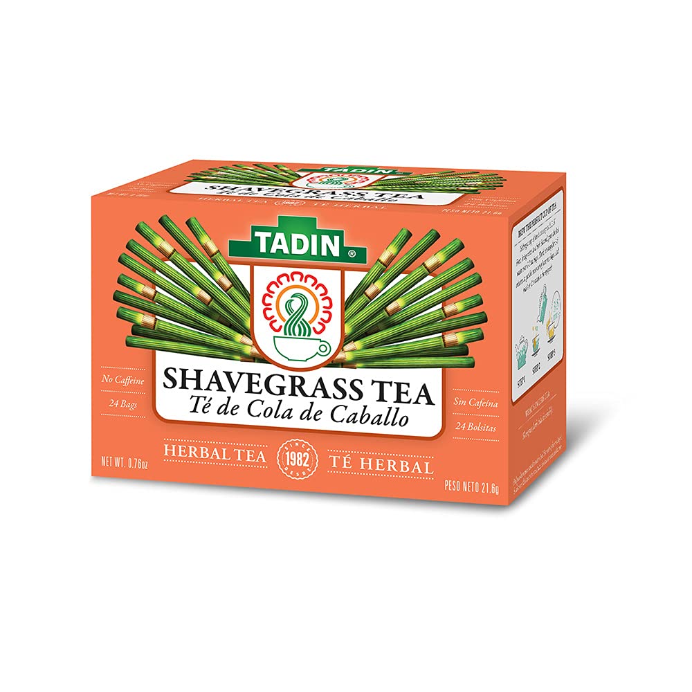 Tadin Shavegrass Herbal Tea, Caffeine Free, 24 Tea Bags, Pack of 3, 0.84 oz