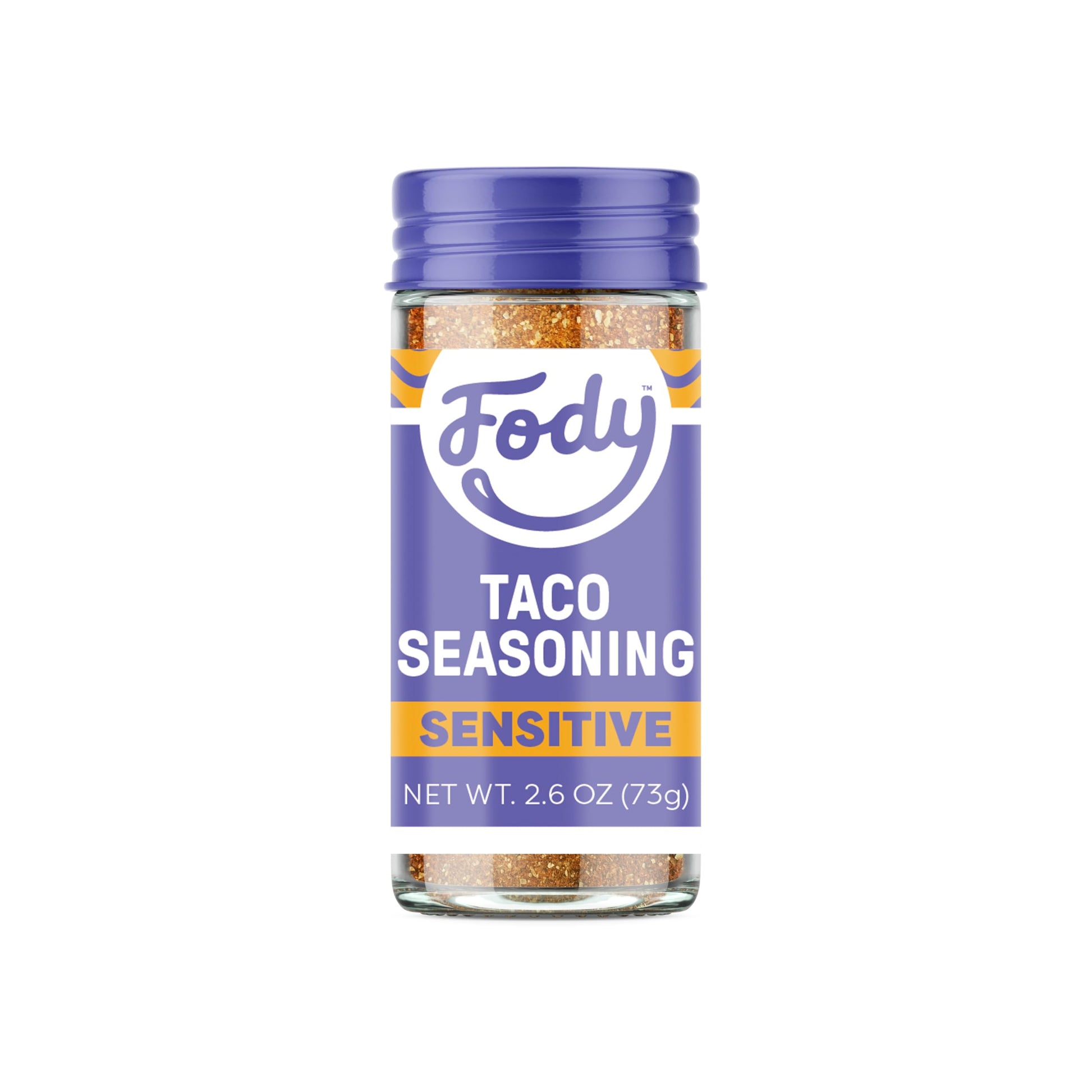 Fody Foods Taco Seasoning, 2.6 Oz, Garlic and Onion Free, Low FODMAP Certified, Gut & IBS Friendly, Vegan, Non-GMO, Gluten Free,