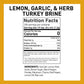 Spice Hunter Turkey Brine & Bag, Lemon, Garlic and Herb, 11 Ounce