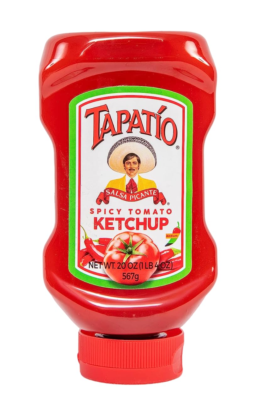 Tapatio Ketchup - Spicy Tomato Ketchup, Kosher, Made In Usa, Tapatio Ketchup Bottles - 20 Oz, 2-Pack