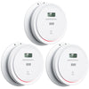 Smoke Detector Carbon Monoxide Detector Combo 10 Year Battery, 2 In 1 Fire & Co Alarm With Lcd Display, Smoke Alarm Co Detector 