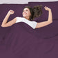 Nestl King Size Pillow Cases 2 Pc - Soft Pillow Cover - Lightweight Purple Eggplant Pillowcase - Microfiber King Size Pillow Cas