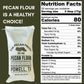 The Pecan Press 100% Pure Pecan Flour, Gluten-Free, Finely Ground, 2LB Bag