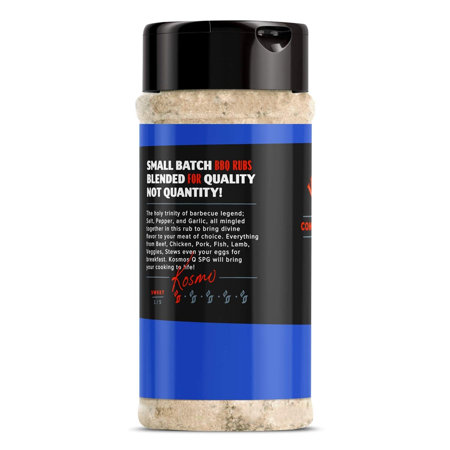 Kosmos Q Dry Rub SPG Beef BBQ Dry Rub, Bottle of 12 Oz