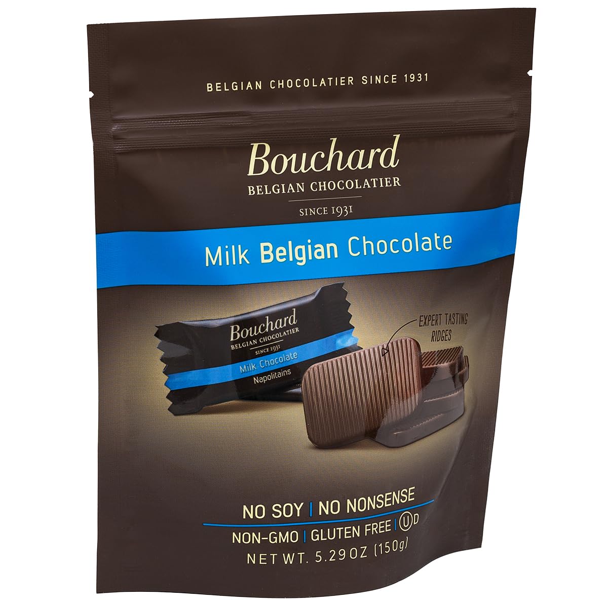 Bouchard Belgian Milk Chocolate (5.29 Oz / 150G) (Pack Of 4)